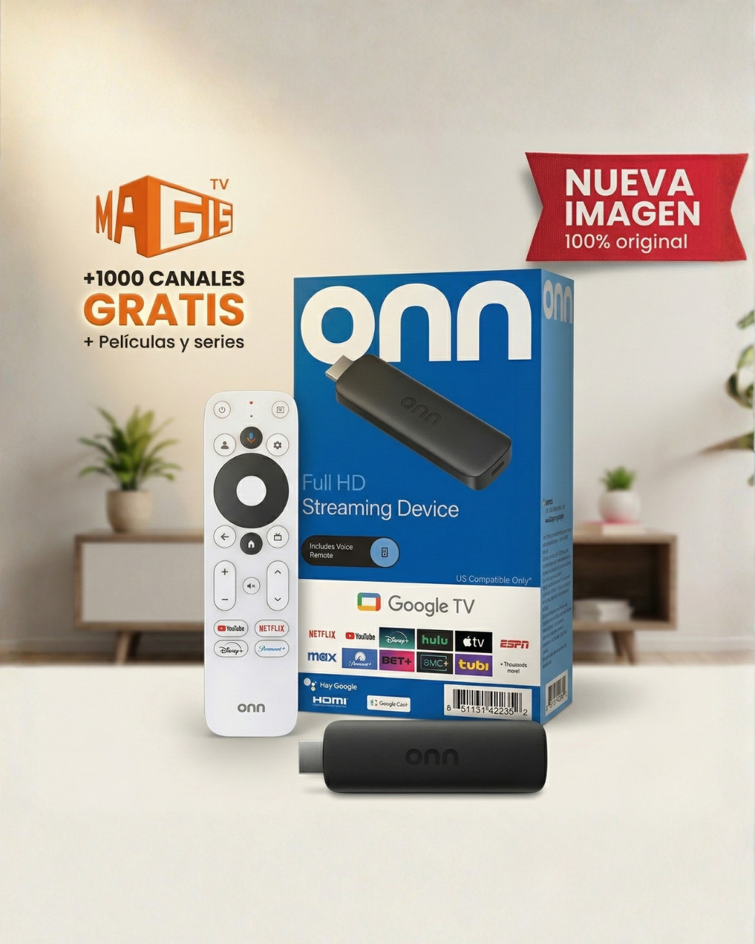 CONVERTIDOR SMART TV ONN FULL HD