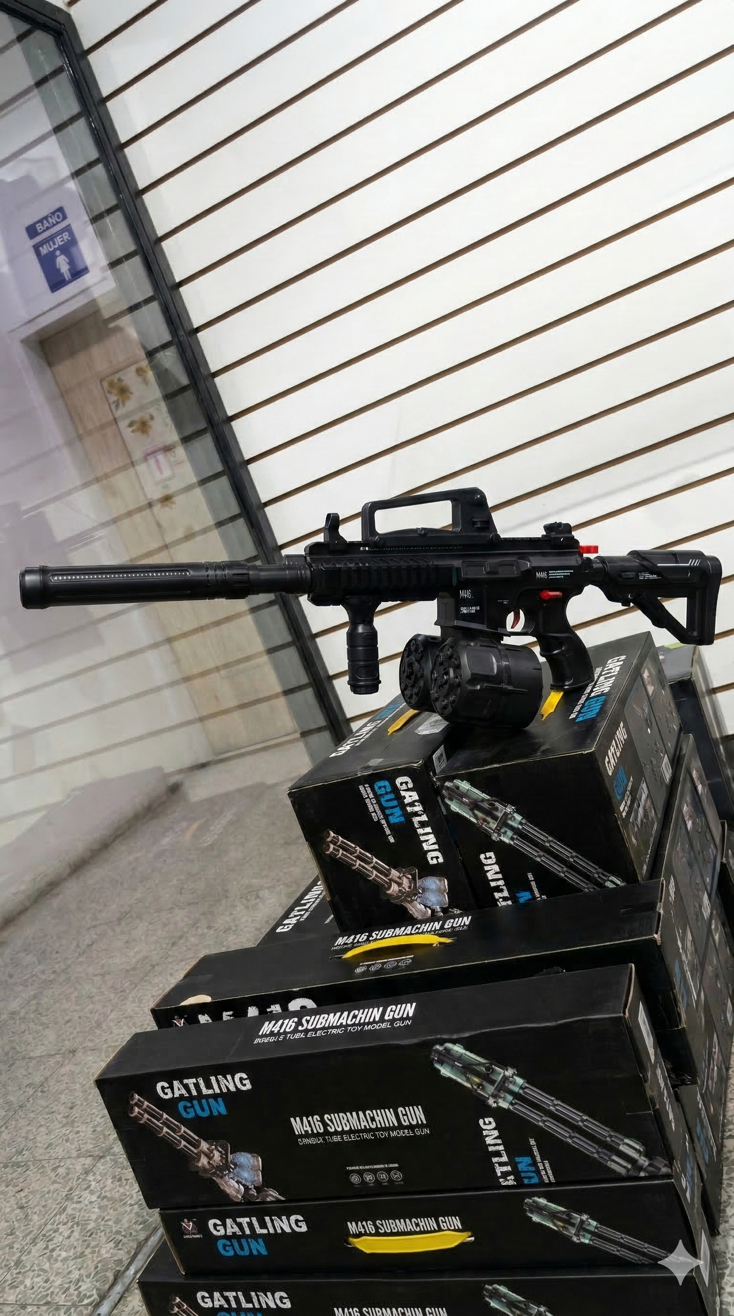 JUGUETE de Hidrogel Automático HK416 Doble Cañón - Juguete Seguro