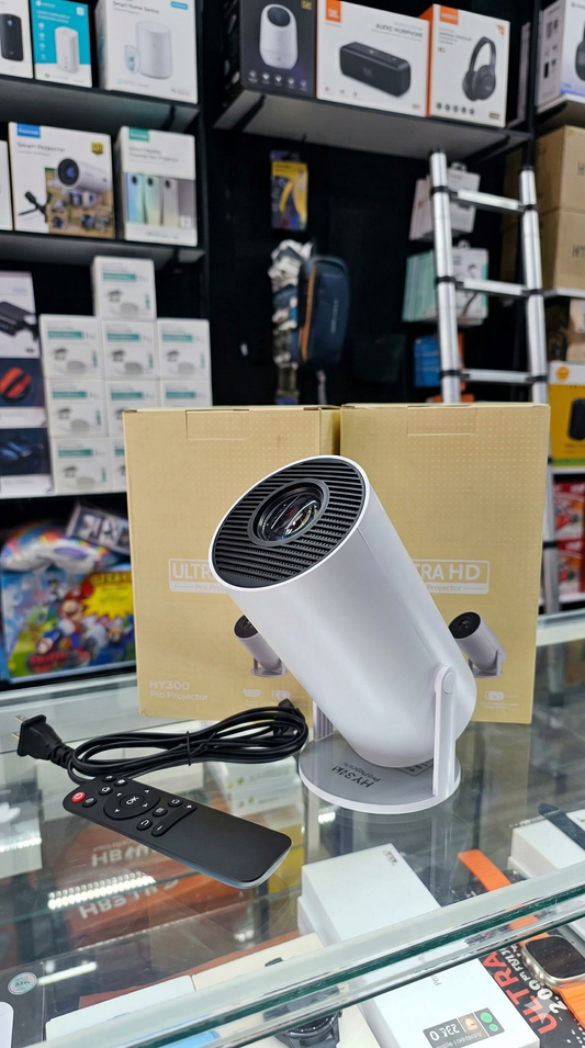 Proyector Inteligente HY300 Pro | Android 11, Soporte 4K y Pantalla de hasta 130"
