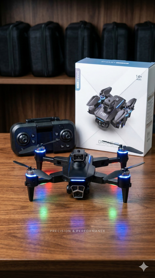 Drone Plegable S4S con Cámara HD, Evasión de Obstáculos y Vuelo FPV
